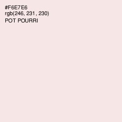 #F6E7E6 - Pot Pourri Color Image